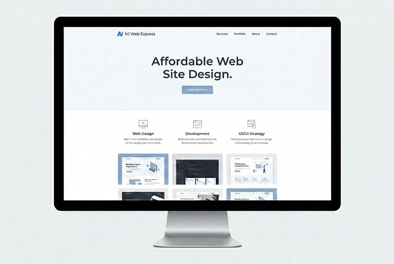 Professional web design work